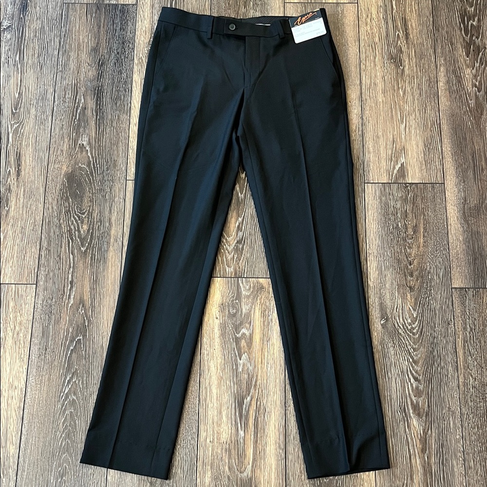 NWT Egara Skinny Fit Stretch Separates Men's Black Dress Pants Size 32